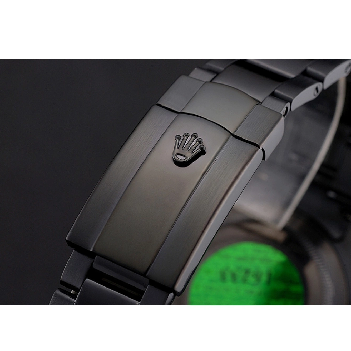 Aaa replica watch Ionized Case Bracelet Bamford And Rolex Submariner Roman Numerals Black Black Dial 0707